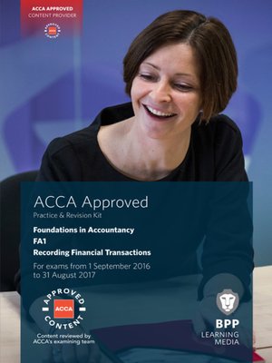 cover image of FIA Recording Financial Transactions FA1 (2016)